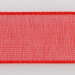 Outlet DecoWoerner Chiffonband Mit Webkante 25mm X 50m rot