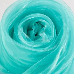 Online DecoWoerner Chiffonstoff, Hell, 145 Cm blau
