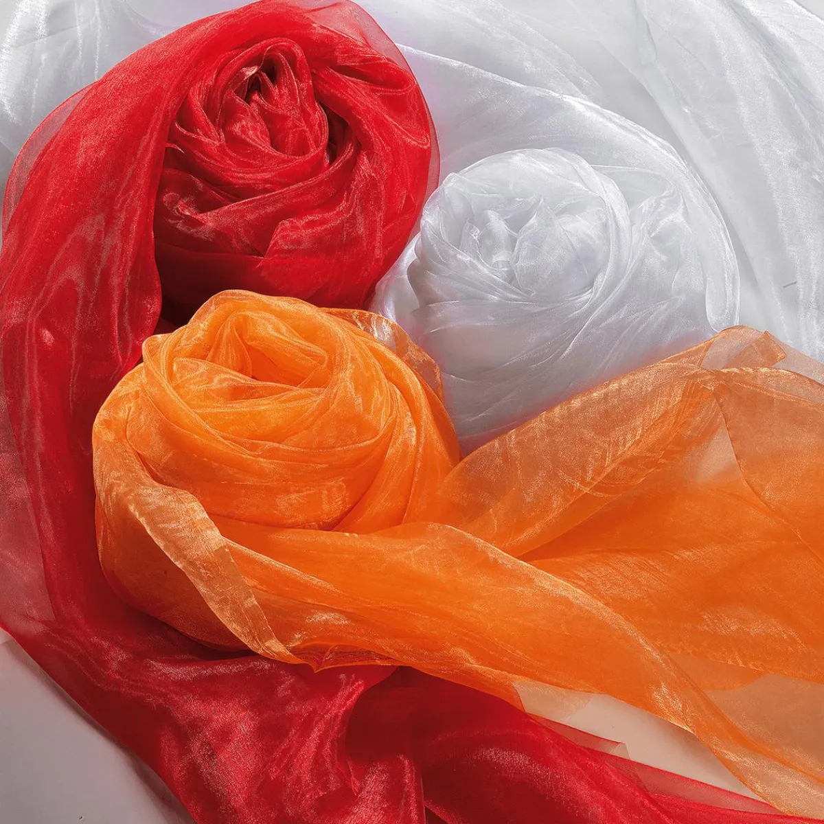 Best DecoWoerner Chiffonstoff, , 145 Cm rot