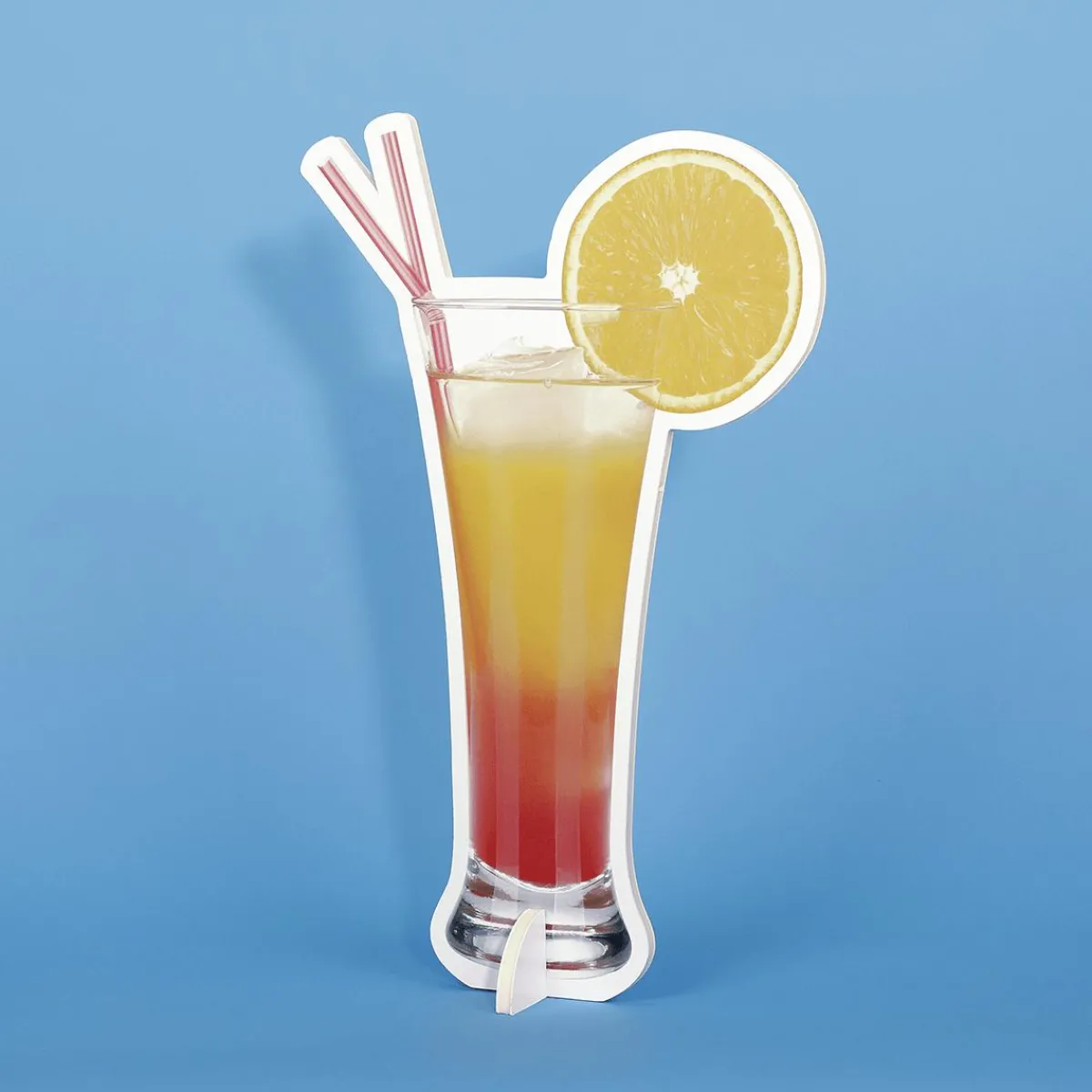 Hot DecoWoerner Cocktail Display 32 X 50 Cm gelb