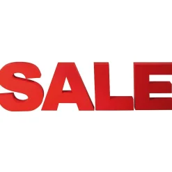 DecoWoerner 3D SALE-Buchstaben Aus Styropor, 40 Cm Hoch rot