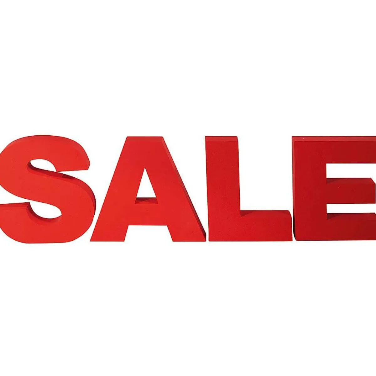 DecoWoerner 3D SALE-Buchstaben Aus Styropor, 40 Cm Hoch rot