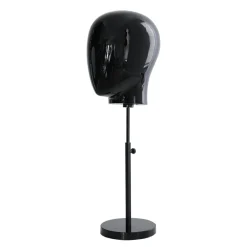 Clearance DecoWoerner Damen Schaufensterpuppen-Kopf Mit Ständer 26 X 26 X 40 Cm schwarz