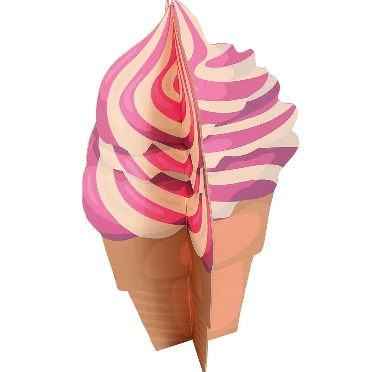 Hot DecoWoerner Deko Aufsteller Softeis, 75 Cm Hoch rosa