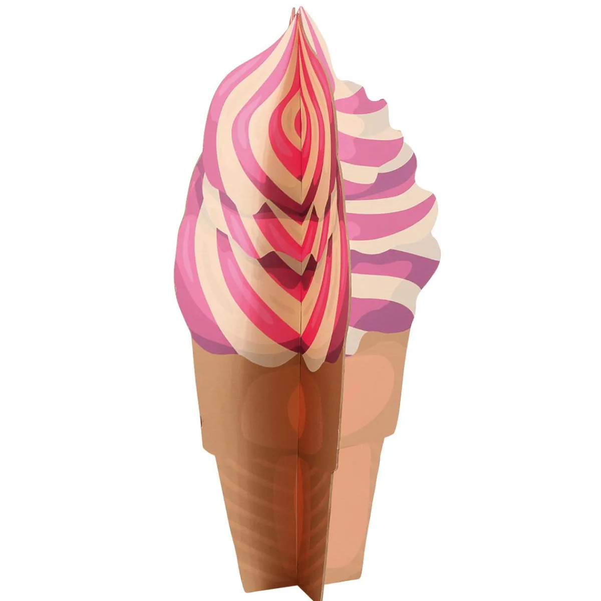 Hot DecoWoerner Deko Aufsteller Softeis, 75 Cm Hoch rosa