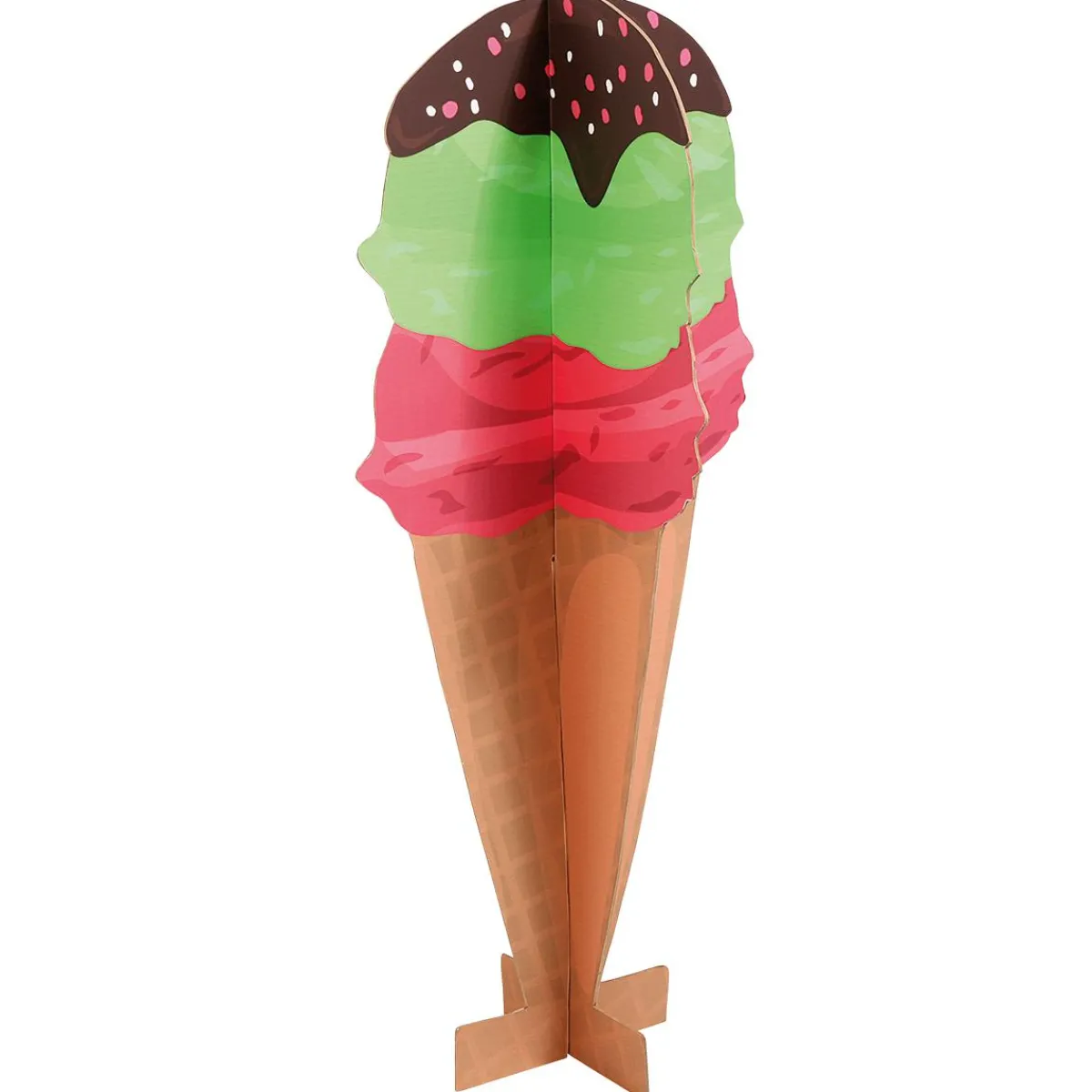 Outlet DecoWoerner Deko Aufsteller Waffeleis, 90 Cm Hoch mehrfarbig