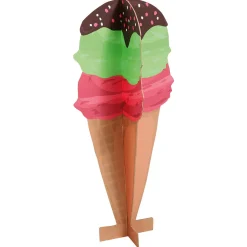 Outlet DecoWoerner Deko Aufsteller Waffeleis, 90 Cm Hoch mehrfarbig