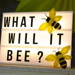 New DecoWoerner Deko Bienen 10-14 Cm, 5 Stück gelb