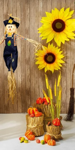 Sale DecoWoerner Deko Blumenkopf Sonnenblume, 60 Cm Ø gelb