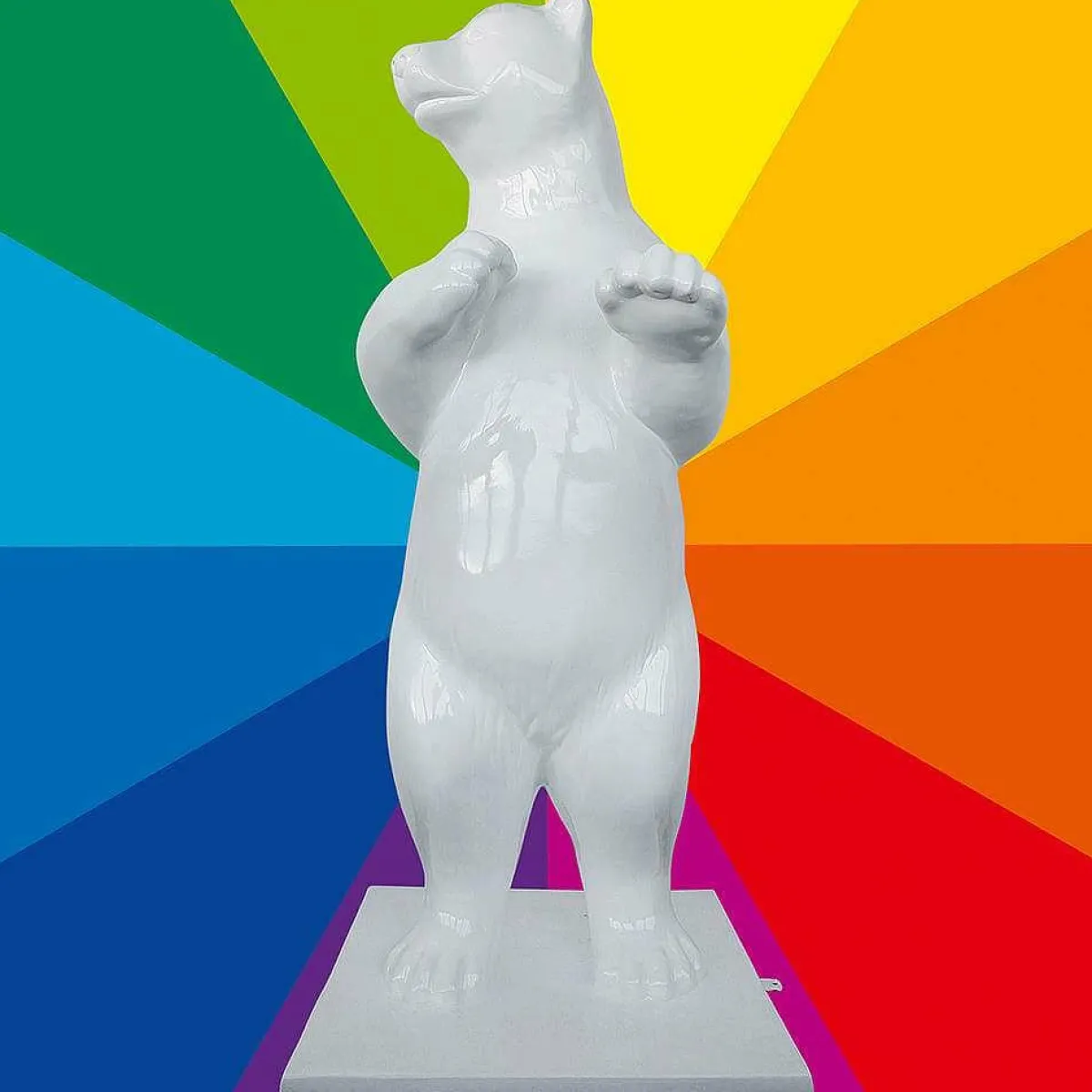 Clearance DecoWoerner Deko Eisbär Wunschfarbe, 200 Cm Hoch