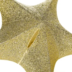 Hot DecoWoerner Deko Faltstern Glitter Mit Reißverschluss, 40 Cm silber