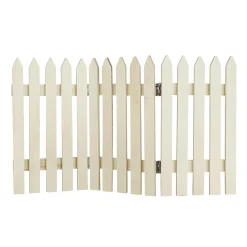 New DecoWoerner Deko Holzzaun Naturbelassen 30 X 18 Cm Naturholz