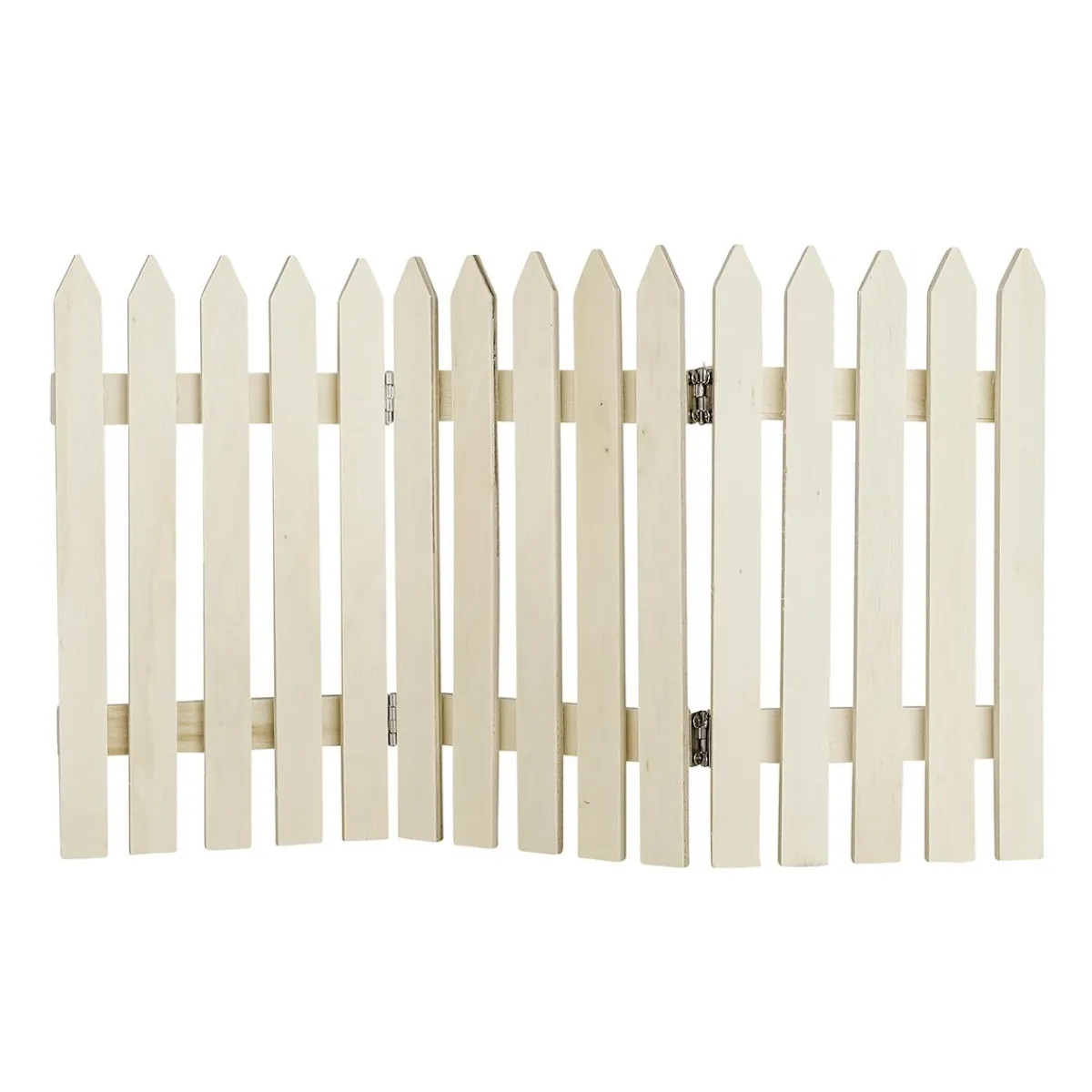 New DecoWoerner Deko Holzzaun Naturbelassen 30 X 18 Cm Naturholz
