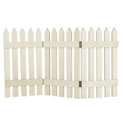 New DecoWoerner Deko Holzzaun Naturbelassen 30 X 18 Cm Naturholz