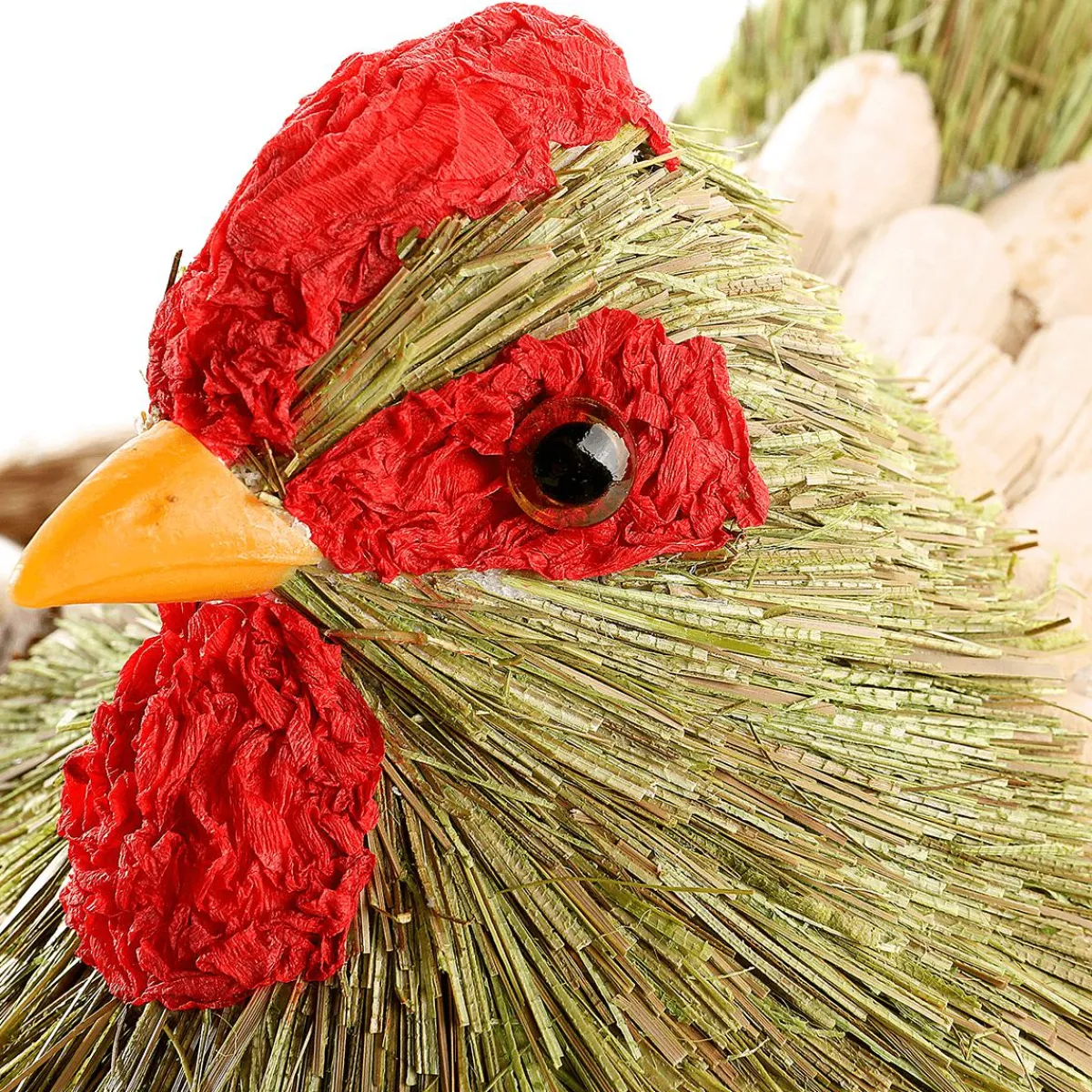 Discount DecoWoerner Deko Huhn Im Nest 23 Cm Ø, 16 Cm Hoch grün