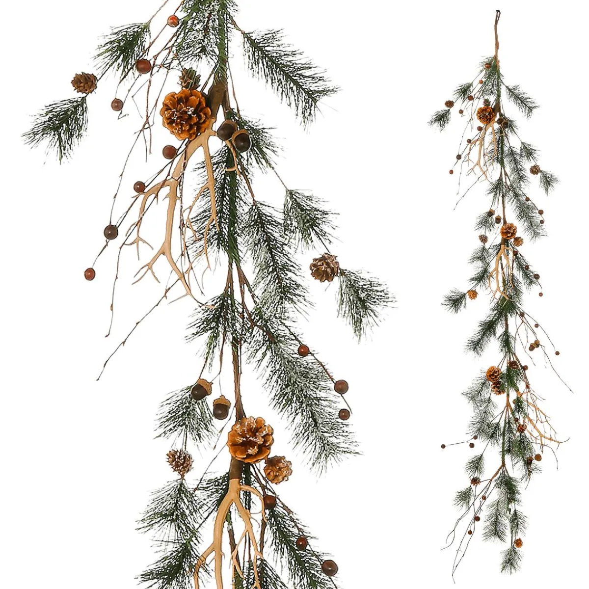 New DecoWoerner Deko Kiefer Mix-Girlande 15x145 Cm grün