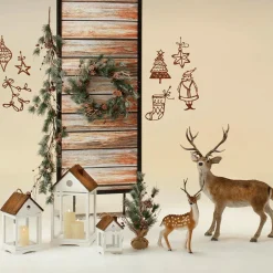 DecoWoerner Deko Kiefern Mix-Tannen-Kranz 60 Cm Ø grün