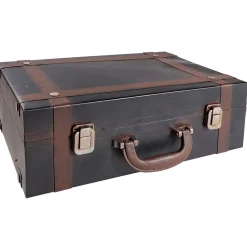 DecoWoerner Deko Koffer Aus Metall, 40 X 26 Cm mehrfarbig