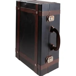 DecoWoerner Deko Koffer Aus Metall, 40 X 26 Cm mehrfarbig