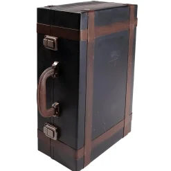 DecoWoerner Deko Koffer Aus Metall, 40 X 26 Cm mehrfarbig