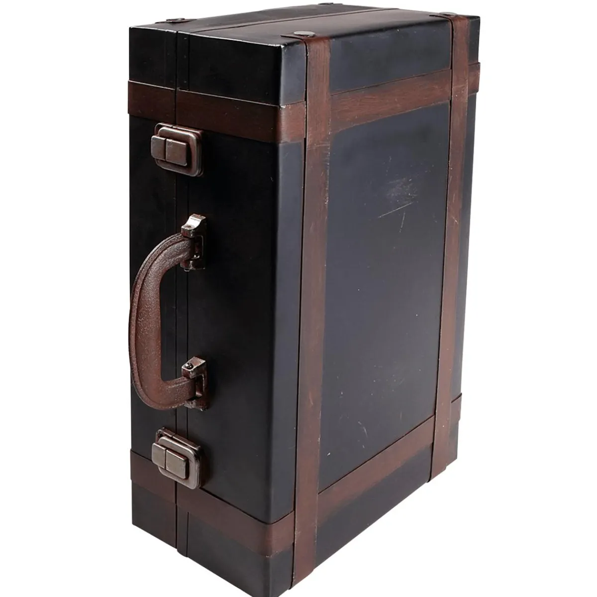 DecoWoerner Deko Koffer Aus Metall, 40 X 26 Cm mehrfarbig