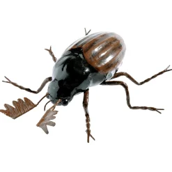 Discount DecoWoerner Deko Maikäfer, 20 Cm schwarz