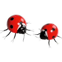 Clearance DecoWoerner Deko Marienkäfer 15-20 Cm, 2 Stück mehrfarbig