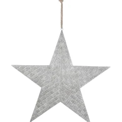 Online DecoWoerner Deko Metallstern 79 Cm silber