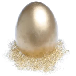 Best DecoWoerner Deko Osterei Metallic 18 Cm gold