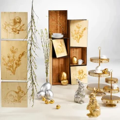 Clearance DecoWoerner Deko Osterei Metallic 26 Cm gold