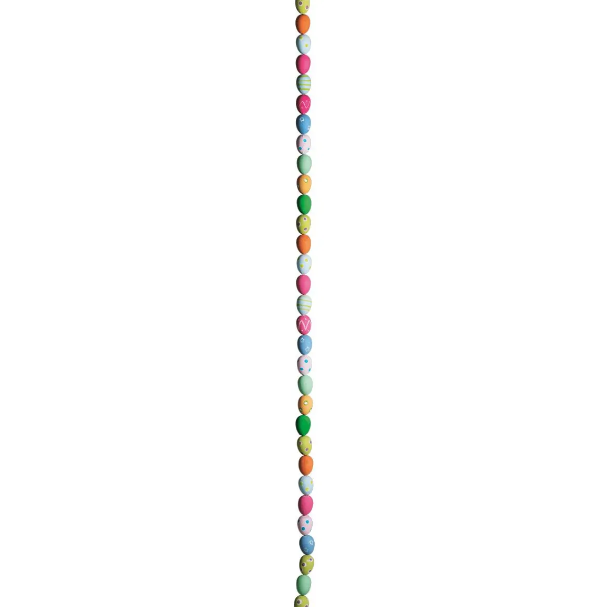 Outlet DecoWoerner Deko Ostereier-Kette Bunt Gemustert, 180 Cm mehrfarbig