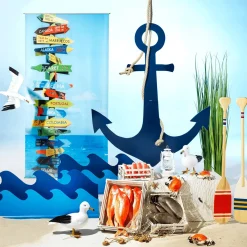 New DecoWoerner Deko Paddel 105 Cm Lang blau