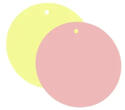 Discount DecoWoerner Deko Paneel Kreis 50 Cm Ø Pastellgelb/ rosa