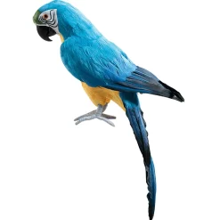 Clearance DecoWoerner Deko Papagei -gelb, 70 Cm Lang blau