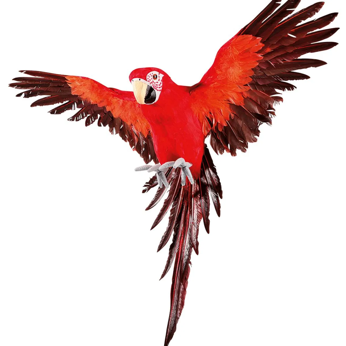 Hot DecoWoerner Deko Papagei 77 Cm Lang rot