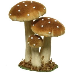 Discount DecoWoerner Deko Pilze Mit Gepunktetem Schirm 17 Cm gelb