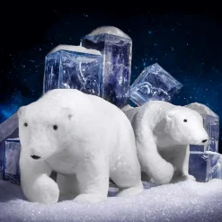 Online DecoWoerner Deko Plüsch-Eisbär 44 Cm Hoch weiß