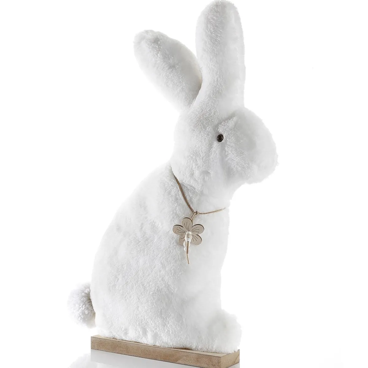 Sale DecoWoerner Deko Plüsch-Hasen-Aufsteller, , 57 Cm Hoch weiß