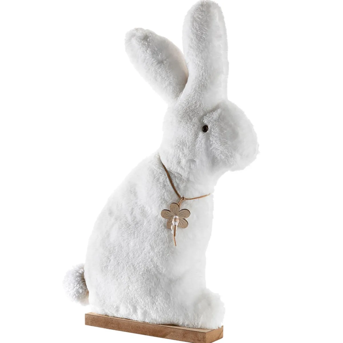 Sale DecoWoerner Deko Plüsch-Hasen-Aufsteller, , 57 Cm Hoch weiß