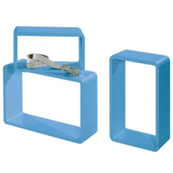 Discount DecoWoerner Deko Regal Set "Lounge" Hell blau