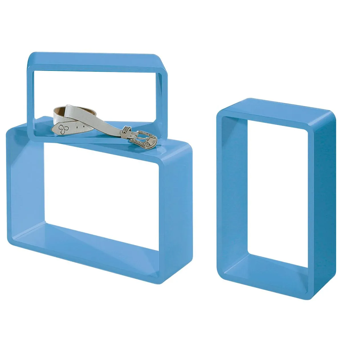 Discount DecoWoerner Deko Regal Set "Lounge" Hell blau