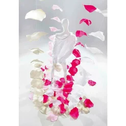 Hot DecoWoerner Deko Rosenblätter XL, Pack à 30 Stück rosa
