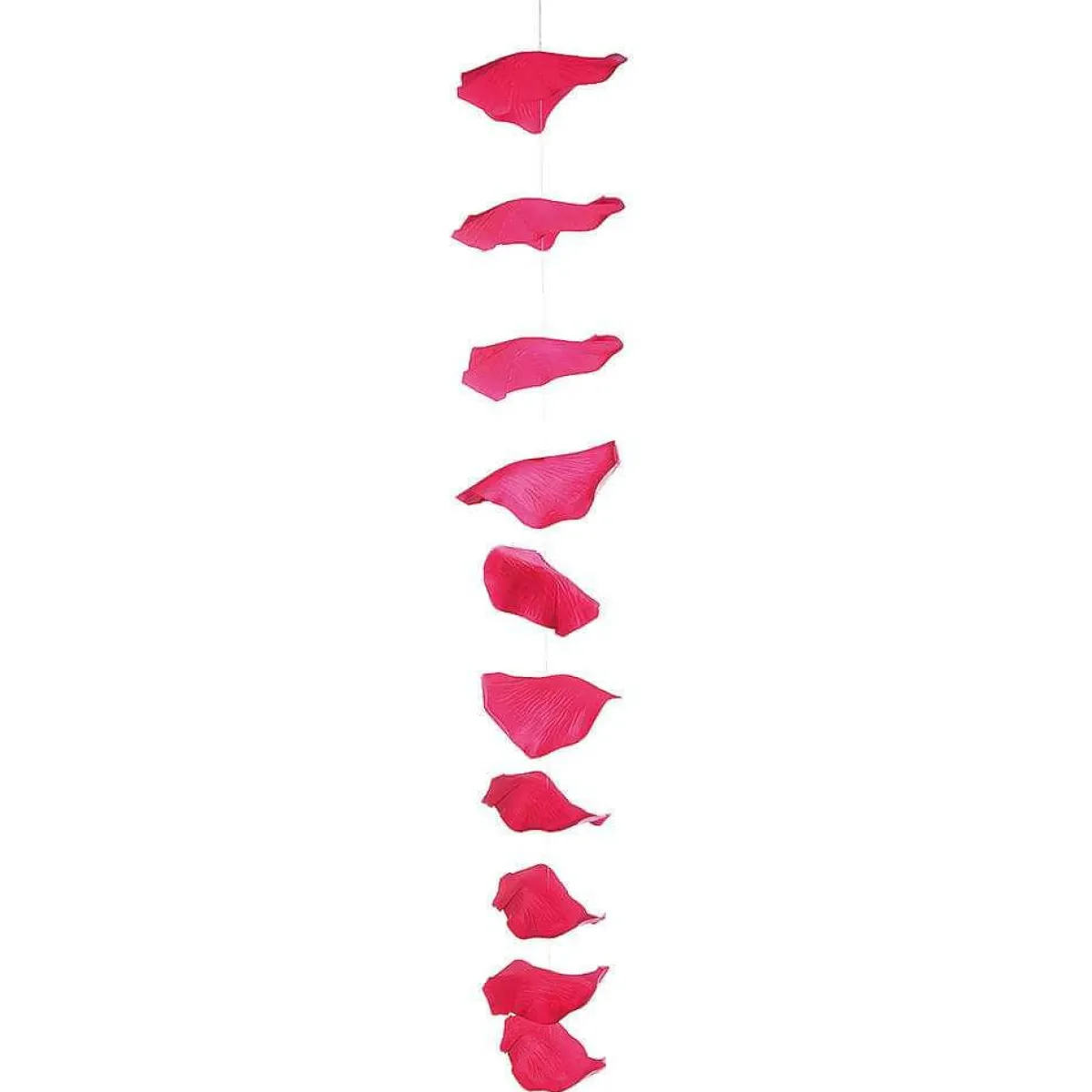 Discount DecoWoerner Deko Rosenblätter-Kette, Pack à 3 Stück rosa