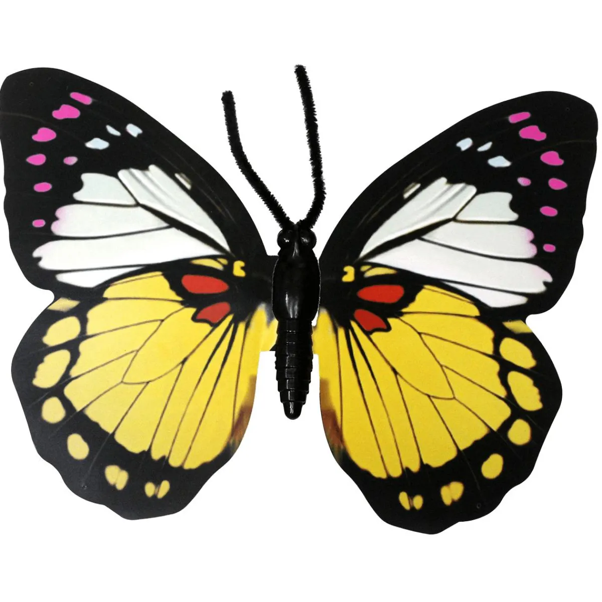 DecoWoerner Deko Schmetterling 50 Cm 2er Set gelb