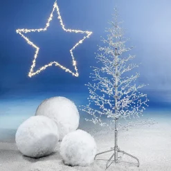 Outlet DecoWoerner Deko Schneeball 40 Cm Ø weiß