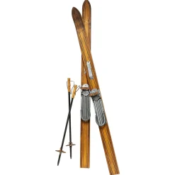 Hot DecoWoerner Deko Ski Aus Holz, 140 Cm Lang Naturholz