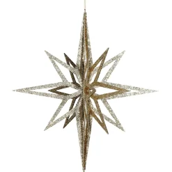 DecoWoerner Deko Stern 3D, 60 Cm Ø, gold