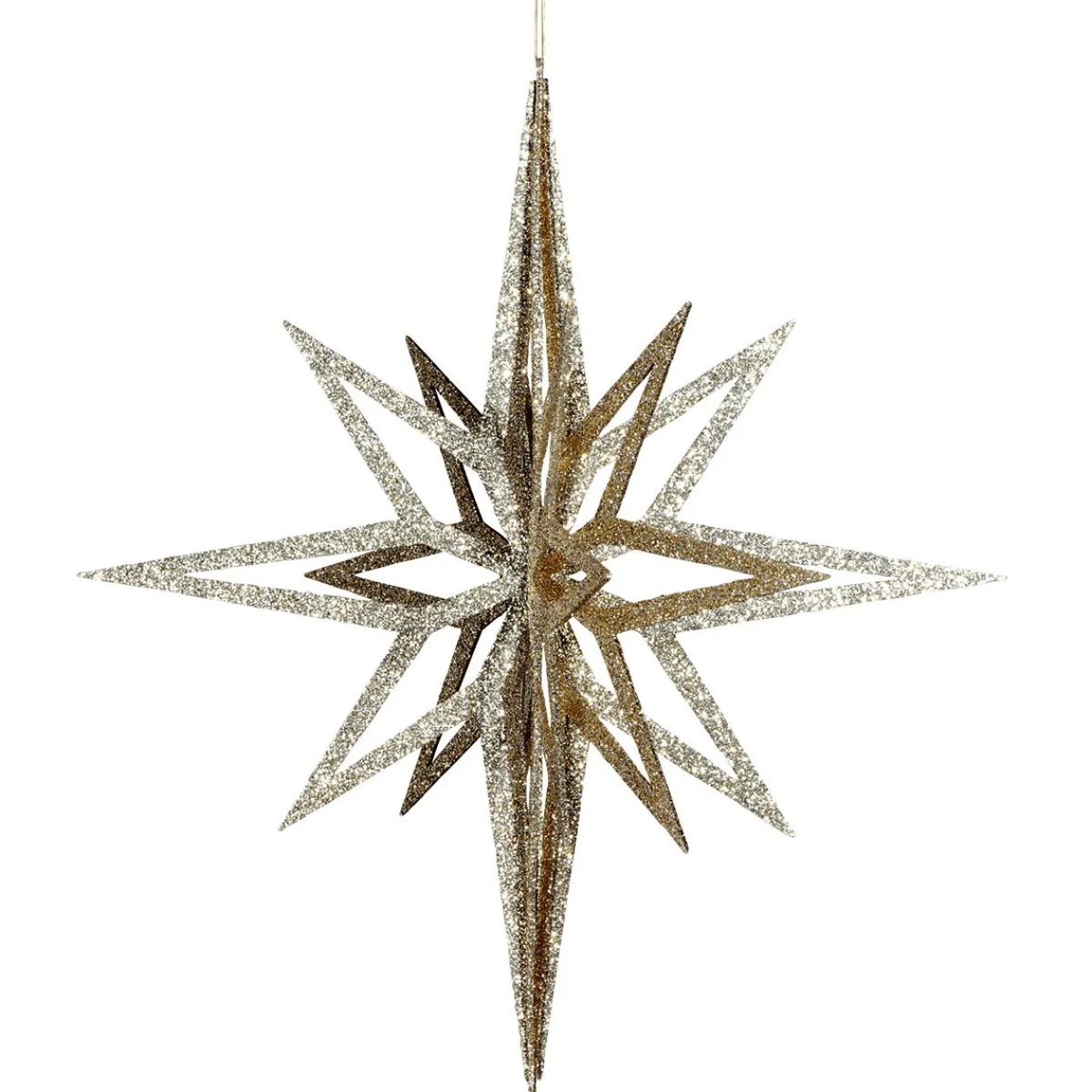 DecoWoerner Deko Stern 3D, 60 Cm Ø, gold
