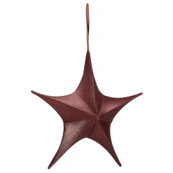 Outlet DecoWoerner Deko Stoff-Faltstern Kupfer Mit Reißverschluss, 40 Cm braun