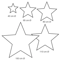 Outlet DecoWoerner Deko Stoff-Faltstern Kupfer Mit Reißverschluss, 40 Cm braun